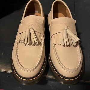 Dr. Martens Tassel Loafers in Cream